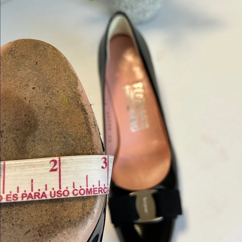 Salvatore Ferragamo Black Patent Leather Heels - Picture 12 of 17